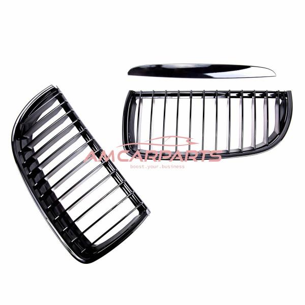 Upgrade Design Kühlergrill / Sportgrill passend für BMW 3er E90 / E91 05-08 Hochglanz schwarz