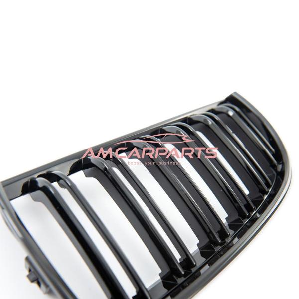 Upgrade Design Kühlergrill / Sportgrill passend für BMW 3er E90 / E91 05-08 Hochglanz schwarz