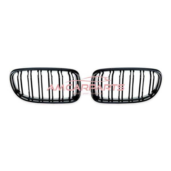 Upgrade Design Kühlergrill / Sportgrill passend für BMW 3er E90 / E91 Facelift 08-11 Hochglanz schwarz