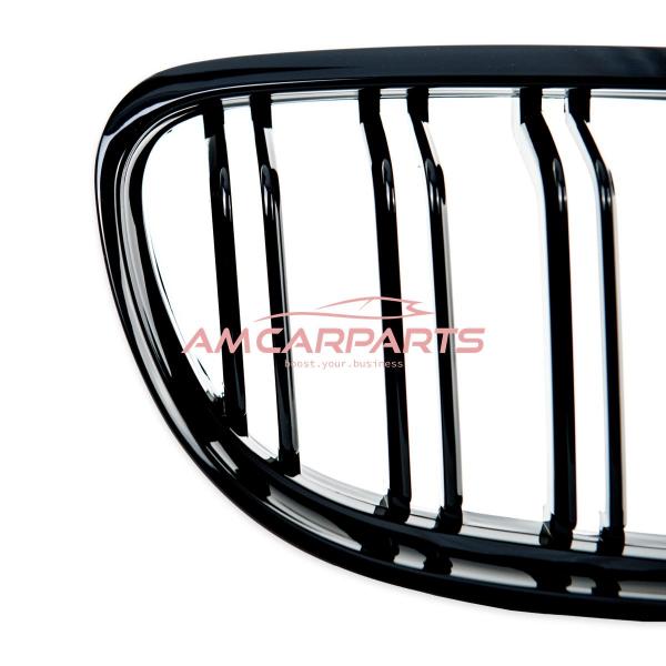 Upgrade Design Kühlergrill / Sportgrill passend für BMW 3er E90 / E91 Facelift 08-11 Hochglanz schwarz