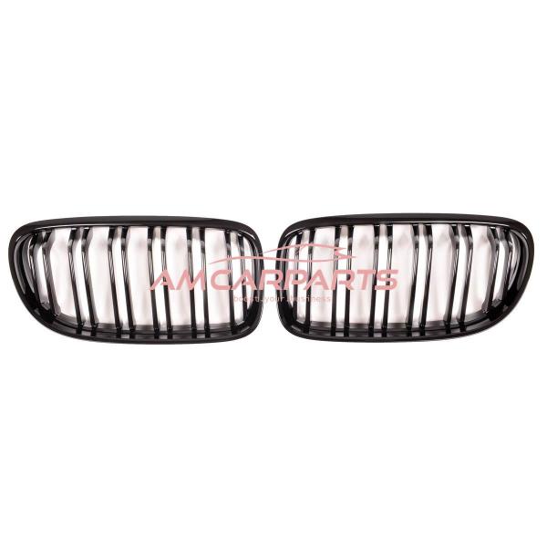 Upgrade Design Kühlergrill / Sportgrill passend für BMW 3er E90 / E91 Facelift 08-11 Matt schwarz