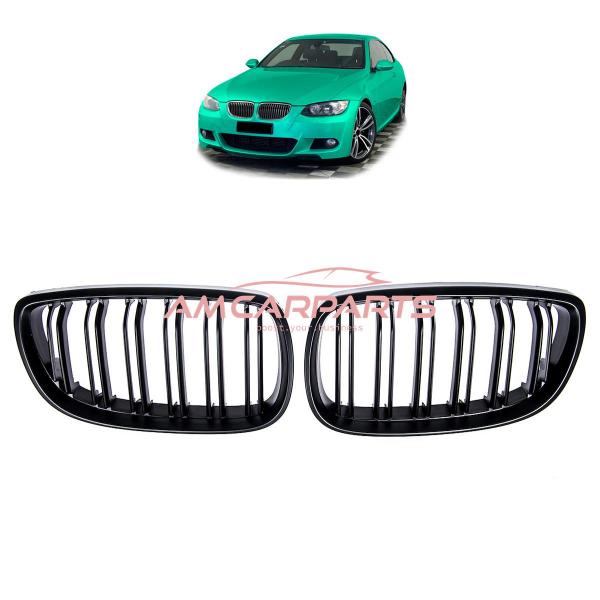 Upgrade Design Kühlergrill / Sportgrill passend für BMW 3er E92 / E93 Vor-Facelift 05-10 Matt schwarz