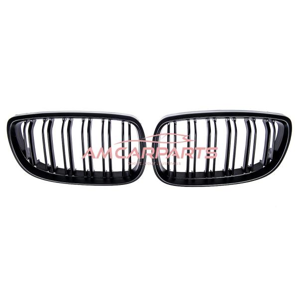 Upgrade Design Kühlergrill / Sportgrill passend für BMW 3er E92 / E93 Vor-Facelift 05-10 Matt schwarz