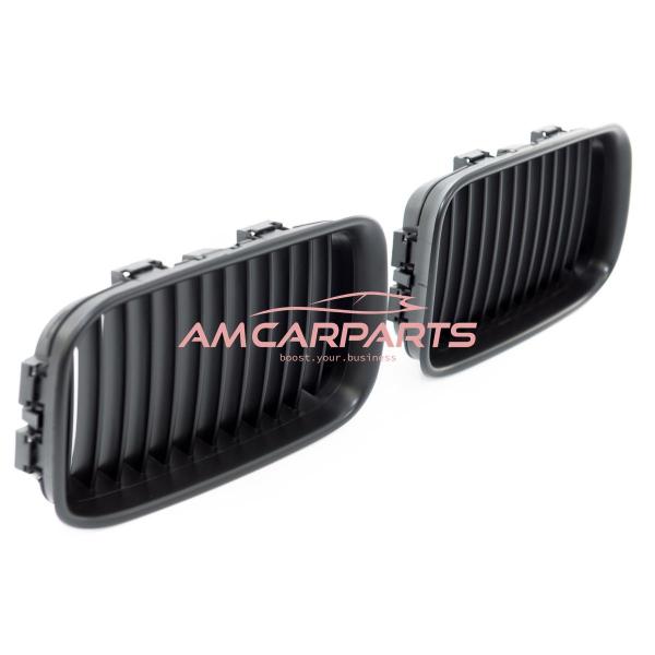Upgrade Design Kühlergrill / Sportgrill passend für BMW 3er E36 Vor-Facelift 91-96 Matt schwarz