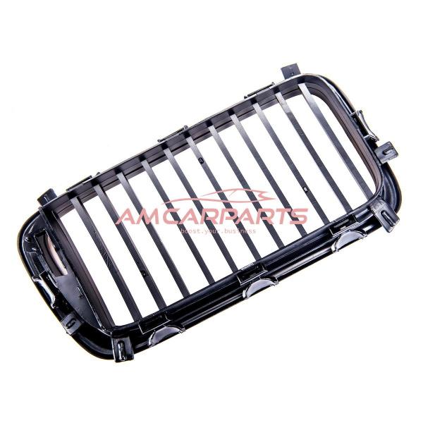 Upgrade Design Kühlergrill / Sportgrill passend für BMW 7er E38 Vor-Facelift 94-99 Matt schwarz
