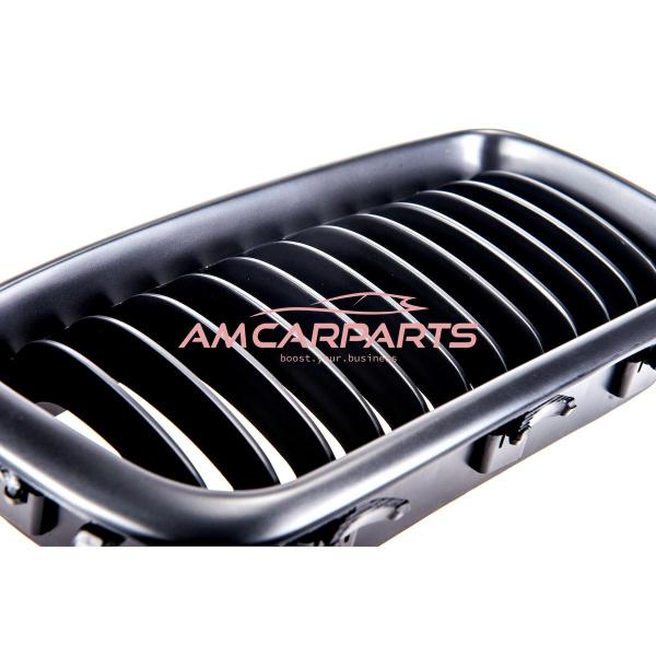 Upgrade Design Kühlergrill / Sportgrill passend für BMW 7er E38 94-01 Matt schwarz