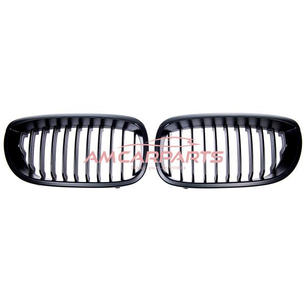 Upgrade Design Kühlergrill / Sportgrill passend für BMW 3er E46 Facelift 03-06 Matt schwarz