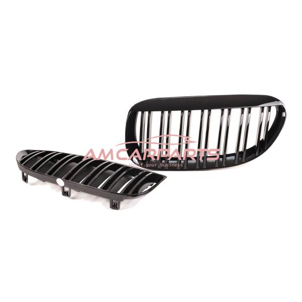 Upgrade Design Kühlergrill / Sportgrill passend für BMW 6er E63 / E64 03-10 Hochglanz schwarz