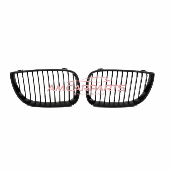 Upgrade Design Kühlergrill / Sportgrill passend für BMW 1er E81 / E87 Vor-Facelift 04-07 Matt schwarz