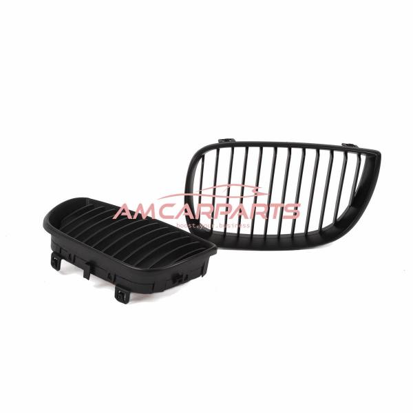 Upgrade Design Kühlergrill / Sportgrill passend für BMW 1er E81 / E87 Vor-Facelift 04-07 Matt schwarz