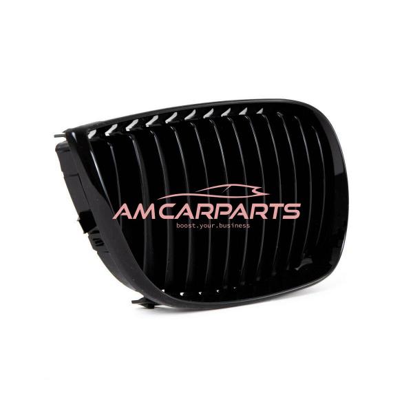 Upgrade Design Kühlergrill / Sportgrill passend für BMW 1er E81 / E87 Vor-Facelift 04-07 Hochglanz schwarz