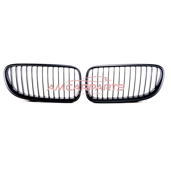 Upgrade Design Kühlergrill / Sportgrill passend für BMW 3er E92 / E93 Facelift 10-13 Matt schwarz