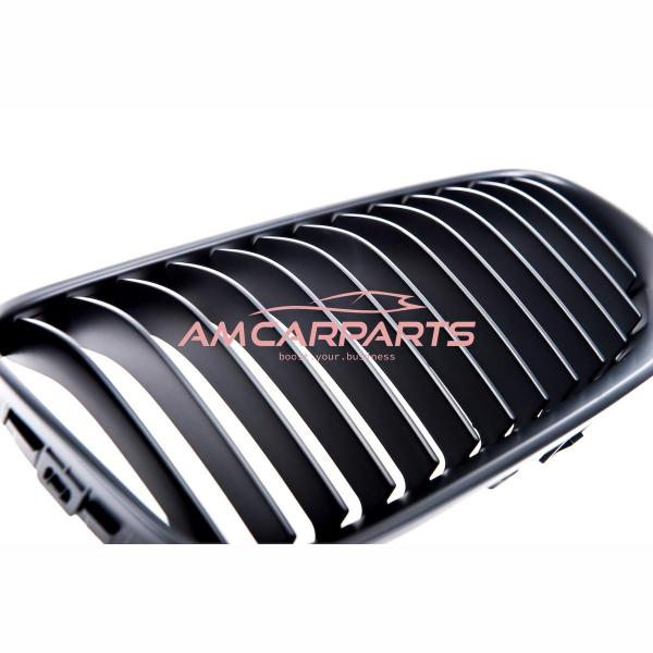 Upgrade Design Kühlergrill / Sportgrill passend für BMW 3er E92 / E93 Facelift 10-13 Matt schwarz