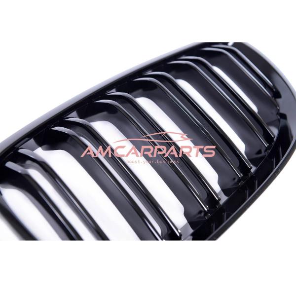 Upgrade Design Kühlergrill / Sportgrill passend für BMW 3er E92 / E93 Vor-Facelift 06-10 Hochglanz schwarz