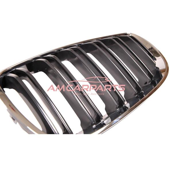 Upgrade Design Kühlergrill / Sportgrill passend für BMW 3er E92 / E93 Vor-Facelift 05-10 Hochglanz schwarz / chrom
