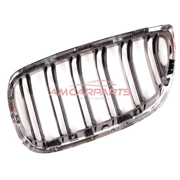 Upgrade Design Kühlergrill / Sportgrill passend für BMW 3er E92 / E93 Vor-Facelift 05-10 Hochglanz schwarz / chrom