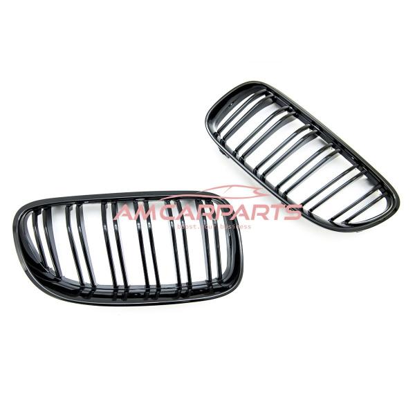 Upgrade Design Kühlergrill / Sportgrill passend für BMW 3er E92 / E93 Facelift 10-13 Hochglanz schwarz