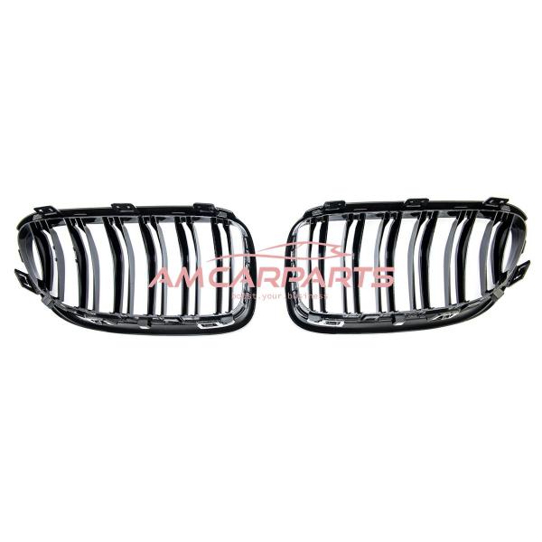 Upgrade Design Kühlergrill / Sportgrill passend für BMW 3er E92 / E93 Facelift 10-13 Hochglanz schwarz