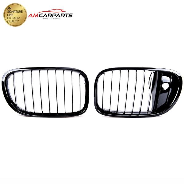 Upgrade Design Kühlergrill / Sportgrill passend für BMW 7er F01 / F02 / F03 / F04 12-16 Hochglanz schwarz