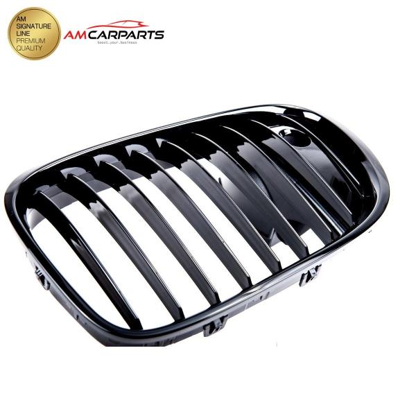 Upgrade Design Kühlergrill / Sportgrill passend für BMW 7er F01 / F02 / F03 / F04 12-16 Hochglanz schwarz