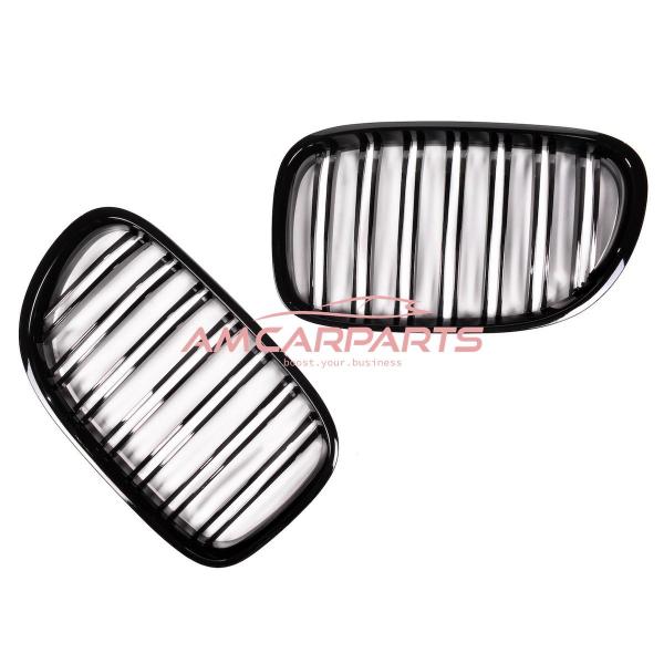 Upgrade Design Kühlergrill / Sportgrill passend für BMW 7er F01 / F02 / F03 / F04 08-12 Hochglanz schwarz