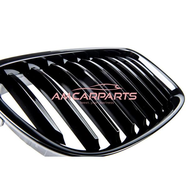 Upgrade Design Kühlergrill / Sportgrill passend für BMW 5er F07 13-17 Hochglanz schwarz