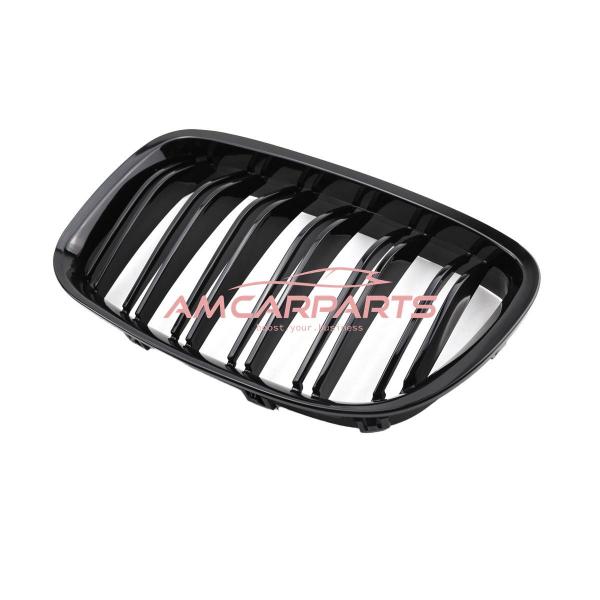 Upgrade Design Kühlergrill / Sportgrill passend für BMW 5er F07 13-17 Hochglanz schwarz