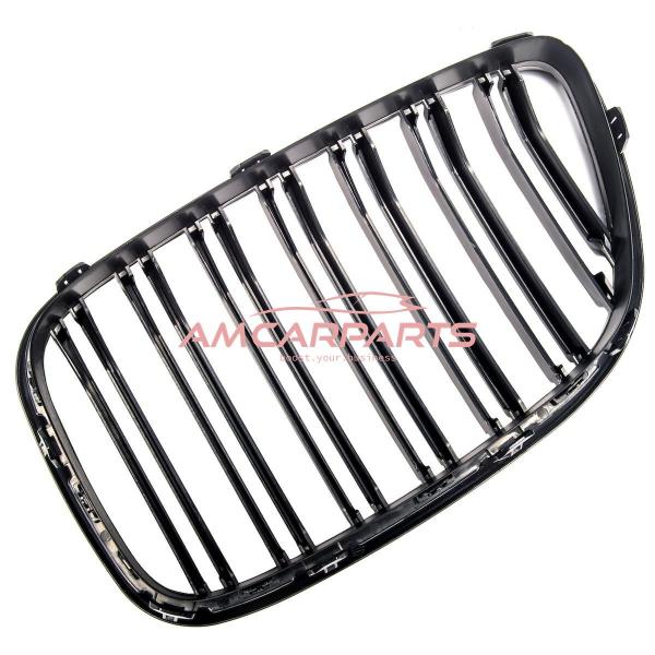Upgrade Design Kühlergrill / Sportgrill passend für BMW 5er F07 13-17 Matt schwarz