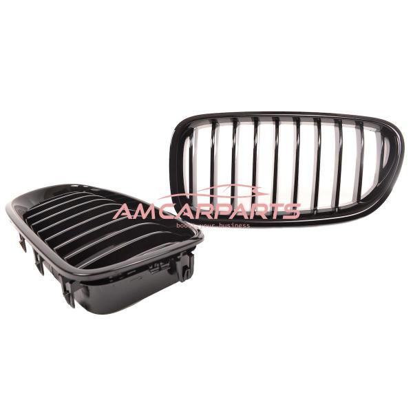 Upgrade Design Kühlergrill / Sportgrill passend für BMW 5er F10 / F11 10-16 Hochglanz schwarz