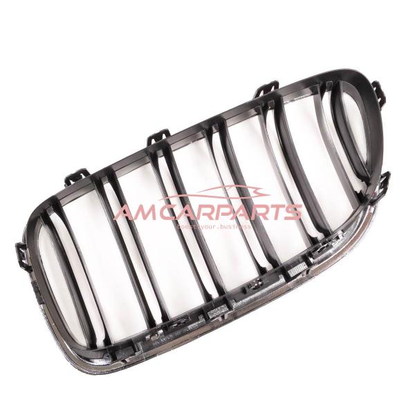 Upgrade Design Kühlergrill / Sportgrill passend für BMW 5er F10 / F11 10-18 Hochglanz schwarz / chrom