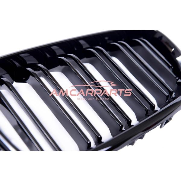 Upgrade Design Kühlergrill / Sportgrill passend für BMW 2er F22 / F23 / F87 14-21 Hochglanz schwarz