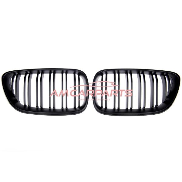Upgrade Design Kühlergrill / Sportgrill passend für BMW 2er F22 / F23 13-21 Matt schwarz