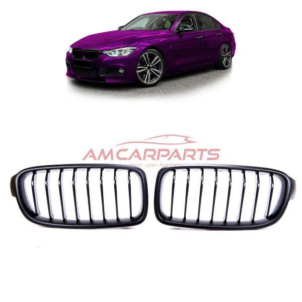 Upgrade Design Kühlergrill / Sportgrill passend für BMW 3er F30 / F31 11-19 Matt schwarz