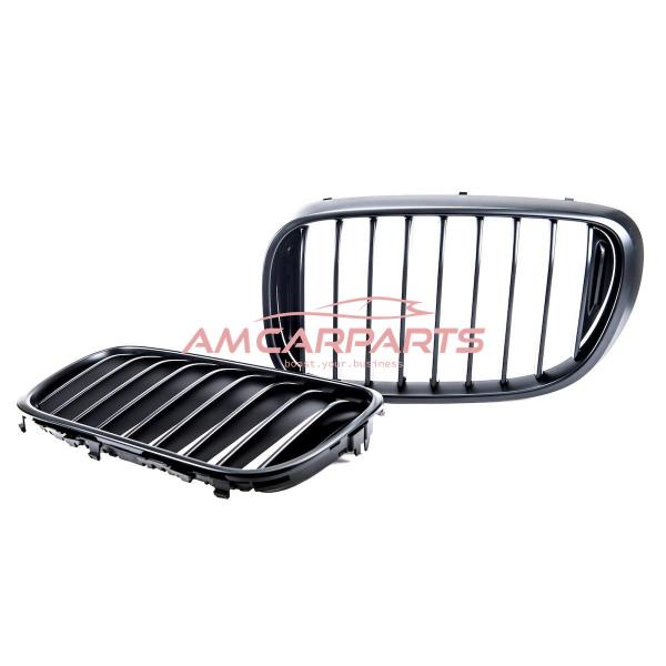 Upgrade Design Kühlergrill / Sportgrill passend für BMW 7er G11 / G12 Vor-Facelift 15-19 Matt schwarz