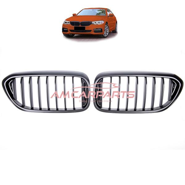 Upgrade Design Kühlergrill / Sportgrill passend für BMW 5er G30, F90 / G31 Vor-Facelift 17-20 Matt schwarz