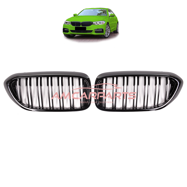 Upgrade Design Kühlergrill / Sportgrill passend für BMW 5er G30 / G31 Vor-Facelift 17-20 Hochglanz schwarz