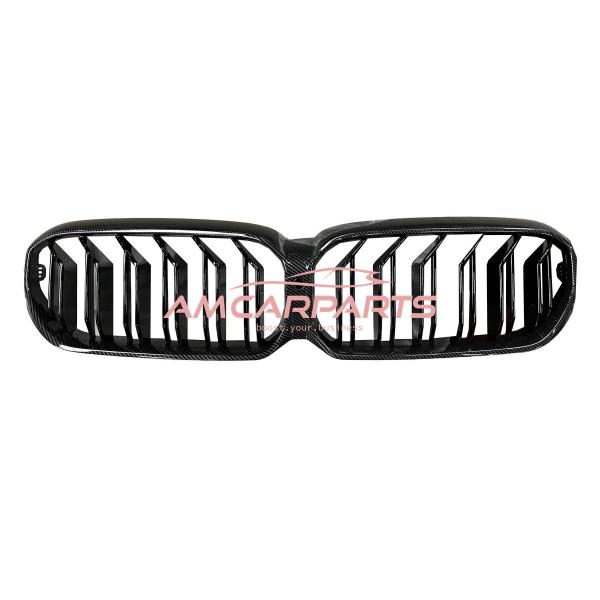 Upgrade Design Kühlergrill / Sportgrill passend für BMW 5er G30, F90 / G31 Facelift 20+ Carbon-Optik / Hochglanz schwarz
