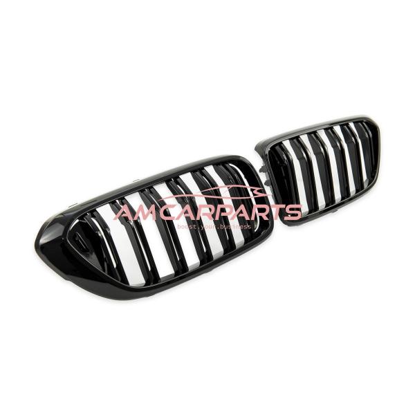 Upgrade Design Kühlergrill / Sportgrill passend für BMW 6er G32 Vor-Facelift 17-20 Hochglanz schwarz