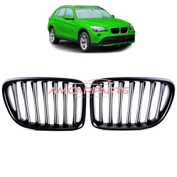 Upgrade Design Kühlergrill / Sportgrill passend für BMW X1 E84 09-15 Matt schwarz