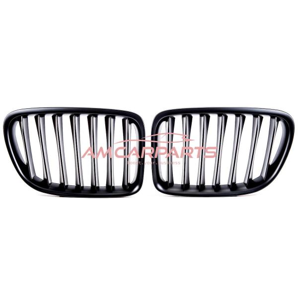 Upgrade Design Kühlergrill / Sportgrill passend für BMW X1 E84 09-15 Matt schwarz