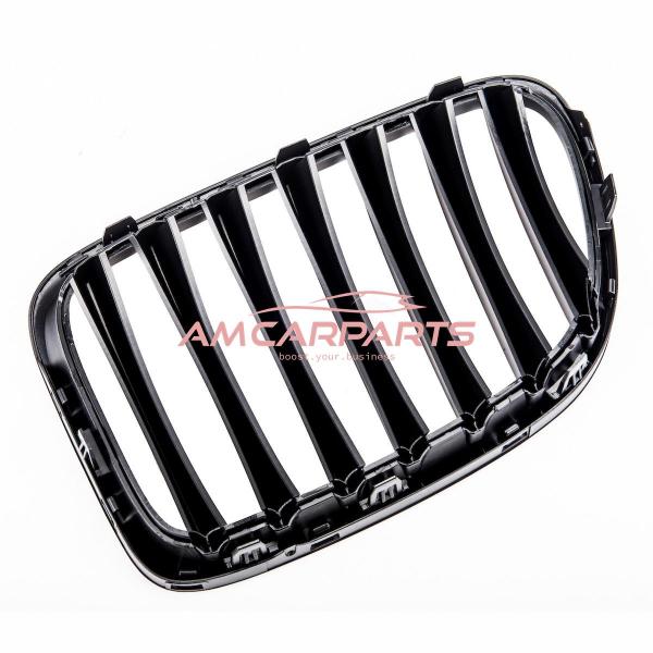Upgrade Design Kühlergrill / Sportgrill passend für BMW X1 E84 09-15 Matt schwarz