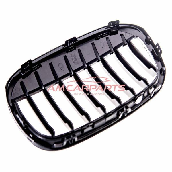Upgrade Design Kühlergrill / Sportgrill passend für BMW X1 F48 Vor-Facelift 15-19 Hochglanz schwarz