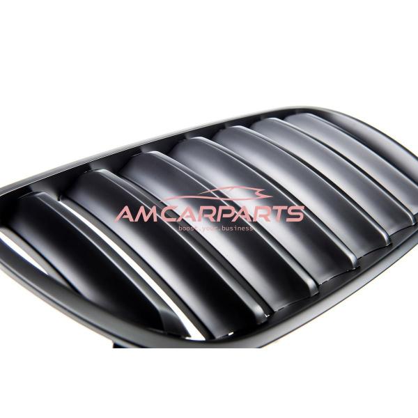 Upgrade Design Kühlergrill / Sportgrill passend für BMW X3 E83 Facelift 06-10 Matt schwarz
