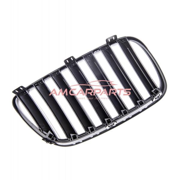 Upgrade Design Kühlergrill / Sportgrill passend für BMW X3 E83 Facelift 06-10 Hochglanz schwarz