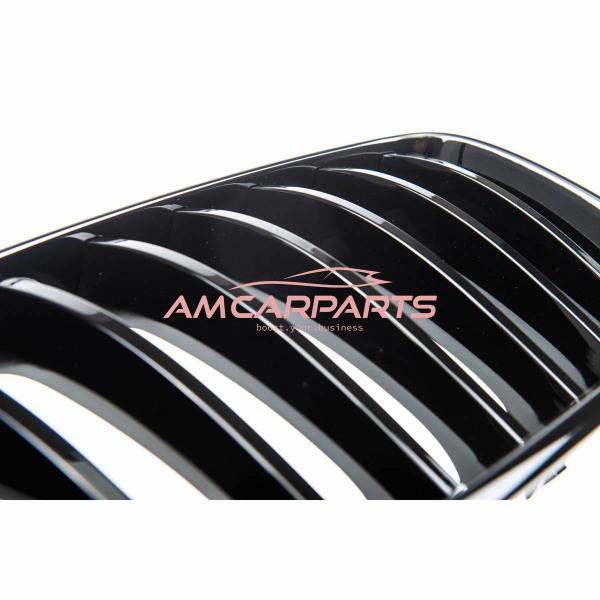 Upgrade Design Kühlergrill / Sportgrill passend für BMW X3 F25 Vor-Facelift 10-14 Hochglanz schwarz