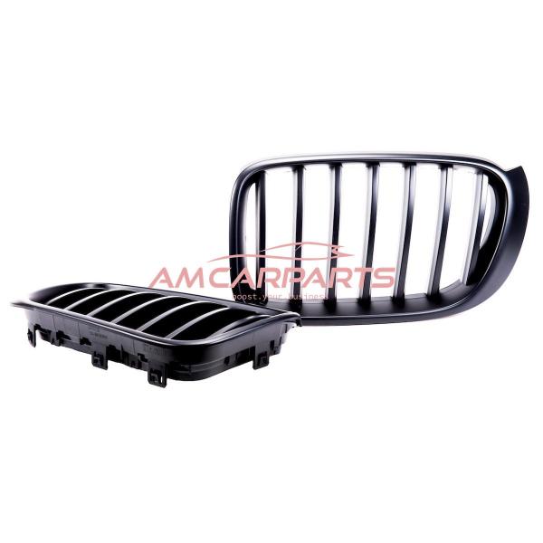 Upgrade Design Kühlergrill / Sportgrill passend für BMW X3 F25 / X4 F26 Facelift 14-18 Matt schwarz