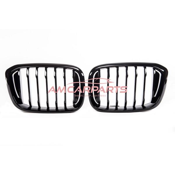 Upgrade Design Kühlergrill / Sportgrill passend für BMW X3 G01 / X4 G02 17-21 Hochglanz schwarz