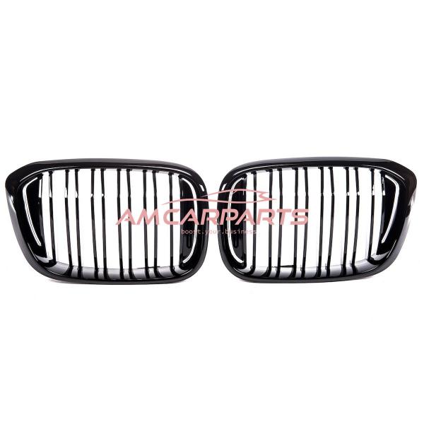 Upgrade Design Kühlergrill / Sportgrill passend für BMW X3 G01 / X4 G02 17-21 Hochglanz schwarz