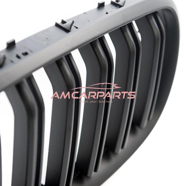 Upgrade Design Kühlergrill / Sportgrill passend für BMW X5 E70 / X6 E71, E72 07-13 Matt schwarz