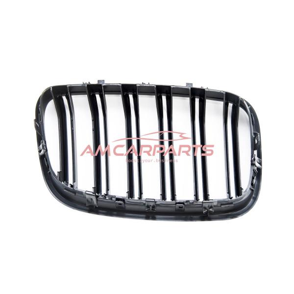 Upgrade Design Kühlergrill / Sportgrill passend für BMW X5 E70 / X6 E71, E72 07-13 Matt schwarz